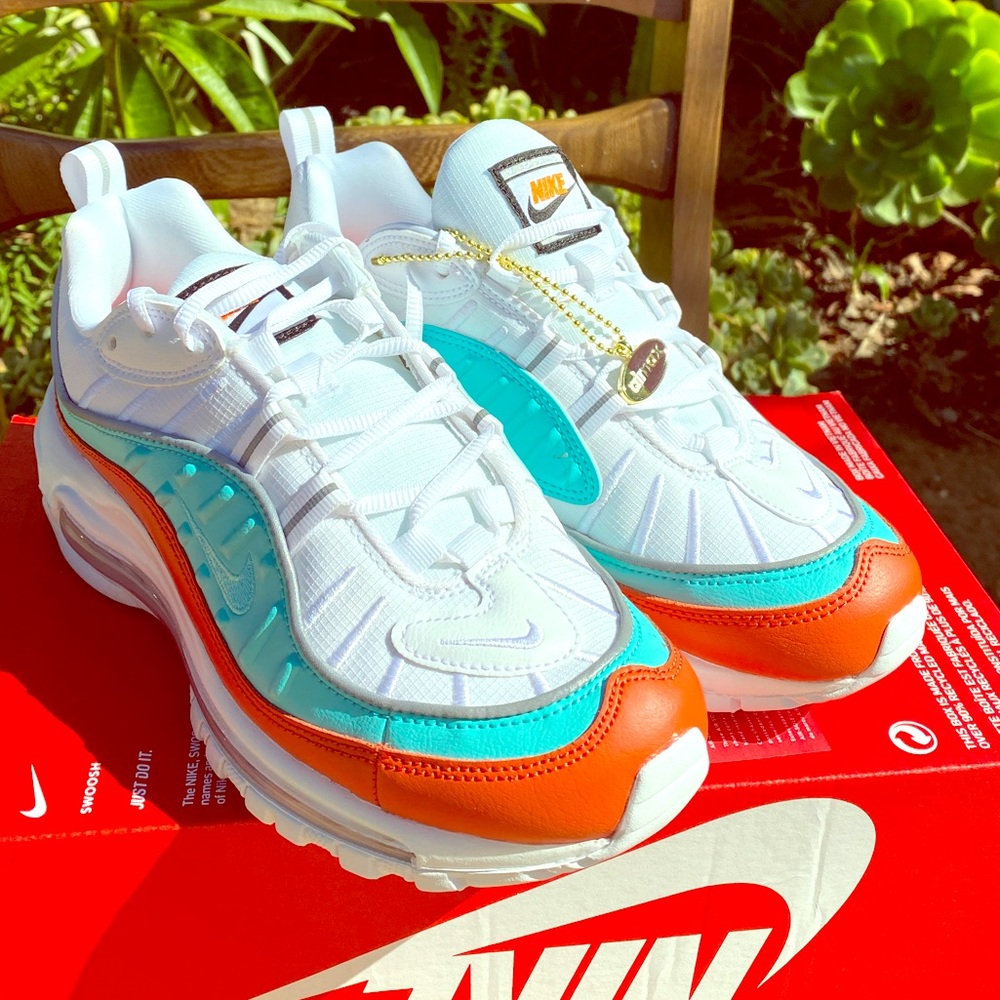 New Nike W Air Max 98 SE Cosmic Clay/Lt Aqua White